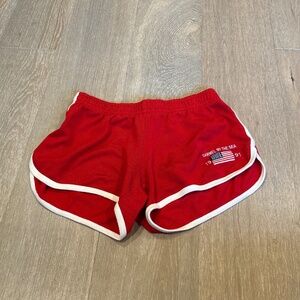 Brandy Melville red lounge shorts one size